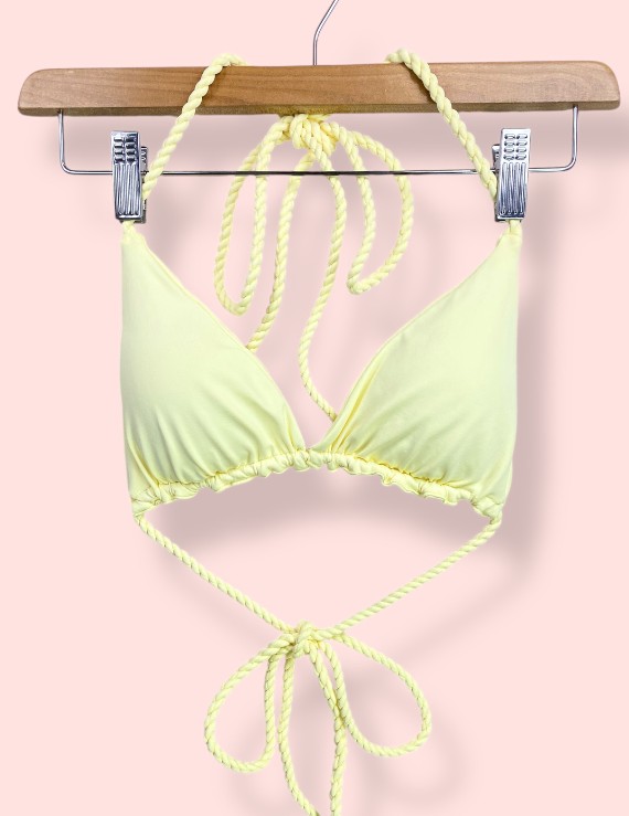 Top Triangular con Cordones Ajustables Butter - Cauri